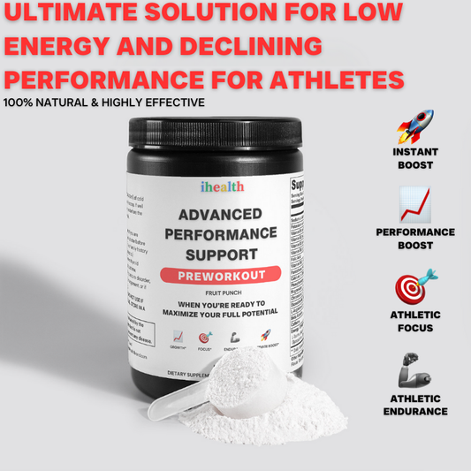 iHealth Advanced Performance Support Pre-Workout Powder (Fruit Punch)